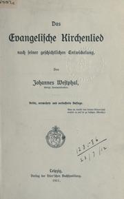 Cover of: Evangelische Kirchenlied: nach seiner geschichtlichen Entwickelung.