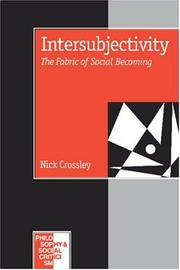 Cover of: Intersubjectivity by Nick Crossley