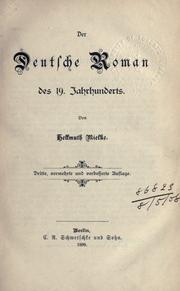 Der Deutsche Roman des 19 Jahrhunderts by Hellmuth Mielke