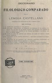 Cover of: Diccionario filológico-comparado de la lengua castellana by Matías Calandrelli