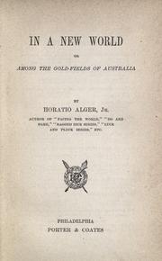 In a new world by Horatio Alger, Jr.