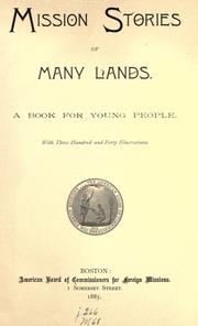 Cover of: Mission stories of many lands. by Elnathan Ellsworth Strong