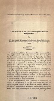 The structure of the pharyngeal bars of Amphioxus by William Blaxland Shoppee Benham