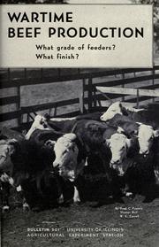 Cover of: Wartime beef production by Fred C. Francis