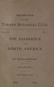 Cover of: The Naiadaceae of North America.