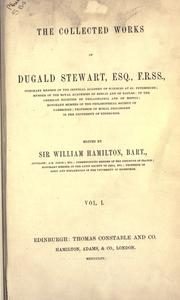 Cover of: Collected works by Dugald Stewart