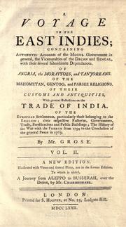 Cover of: A voyage to the East Indies