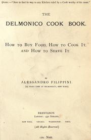 Cover of: The Delmonico cook book