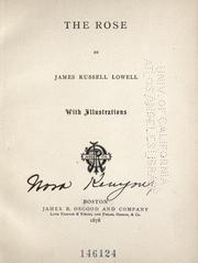 Cover of: The rose by James Russell Lowell