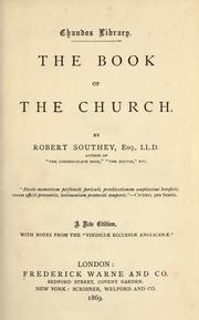 Cover of: The book of the church. by Robert Southey