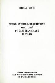 Cover of: Cenno storico-descrittivo della città di Castellammare di Stabia
