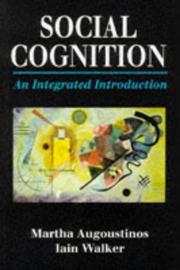Cover of: Social Cognition by Martha Augoustinos, Iain Walker