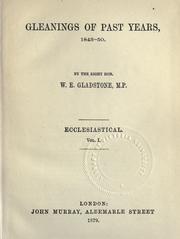 Cover of: Gleanings of past years, 1875-8. by William Ewart Gladstone