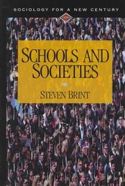 Cover of: Schools and societies