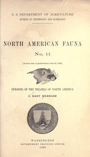 Cover of: Synopsis of the weasels of North America by C. Hart Merriam