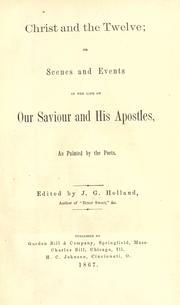 Cover of: Christ and the twelve by Josiah Gilbert Holland