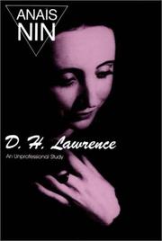 Cover of: D.H. Lawrence by Anaïs Nin