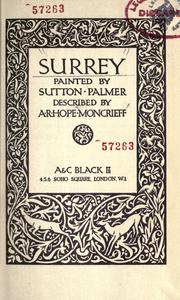 Cover of: Surrey by A. R. Hope Moncrieff