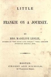 Cover of: Little Frankie on a journey