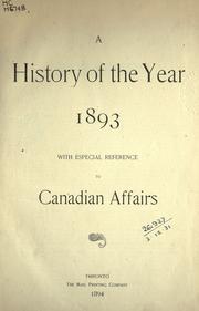 A history of the year 1893