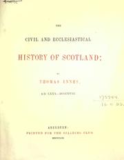 The civil and ecclesiastical history of Scotland, A.D. 80-818