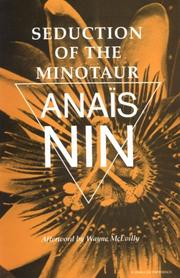 Cover of: Seduction of the minotaur by Anaïs Nin
