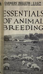 Cover of: Essentials of animal breeding