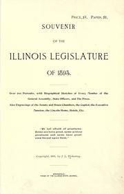 Cover of: Souvenir of the Illinois legislature by J. L. Pickering
