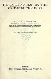 Cover of: The early Norman castles of the British Isles by Ella Sophia Armitage