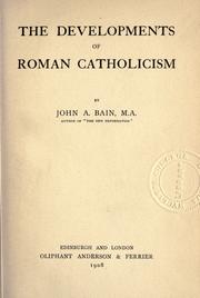 Cover of: The Development of Roman Catholicism