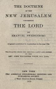 Cover of: The four doctrines by Emanuel Swedenborg