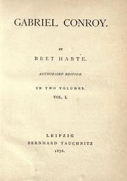 Cover of: Gabriel Conroy by Bret Harte, Bret Harte