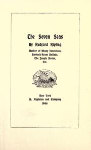 Cover of: The  seven seas. by Rudyard Kipling