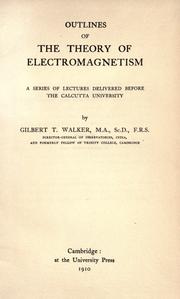Cover of: Outlines of the theory of electromagnetism