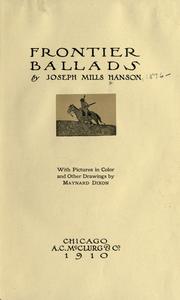 Cover of: Frontier ballads