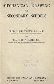 Cover of: Mechanical drawing for secondary schools by Fred D. Crawshaw