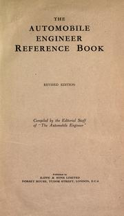 Cover of: The Automobile engineer reference book