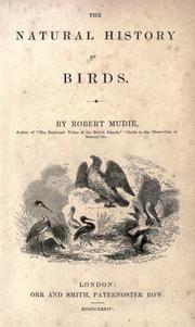 Cover of: The natural history of birds.