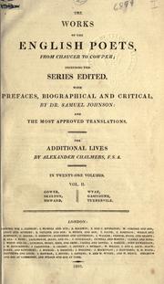 Cover of: The works of the English poets, from Chaucer to Cowper by Alexander Chalmers, Alexander Chalmers