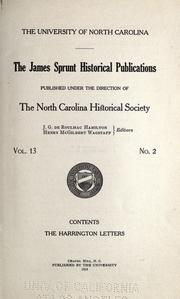 Cover of: The Harrington letters.