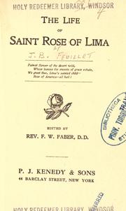 Cover of: The life of Saint Rose of Lima by Leonhard Hansen