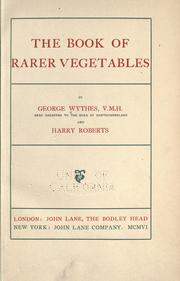 Cover of: book of rarer vegetables