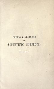 Cover of: Popular lectures on scientific subjects by Hermann von Helmholtz