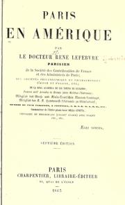 Cover of: Paris en Amérique