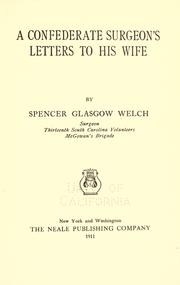 Cover of: A Confederate surgeon's letters to his wife