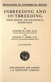 Cover of: Inbreeding and outbreeding: their genetic and sociological significance