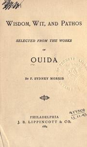 Cover of: Wisdom, wit, and pathos by Ouida