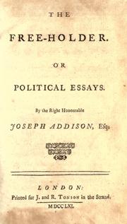 Cover of: The miscellaneous works in verse and prose... by Joseph Addison