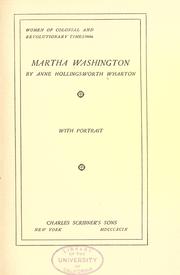 Cover of: Martha Washington ...