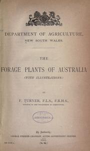 The forage plants of Australia by New South Wales. Dept. of Agriculture.